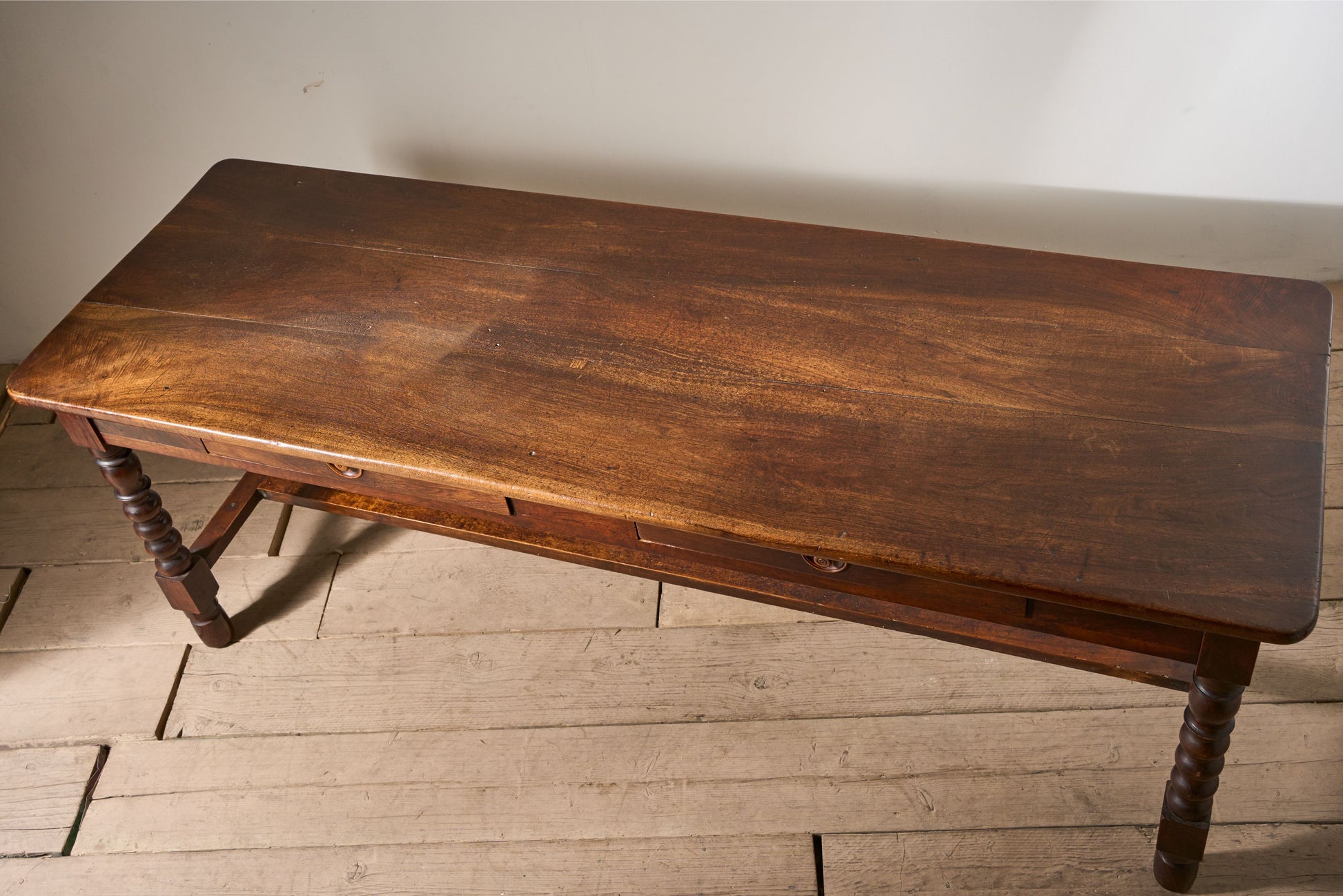 19th Century Italian walnut drapers table - TallBoy Interiors