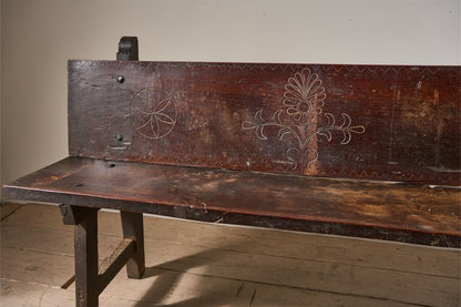 18th Century Spanish Chestnut bench - TallBoy Interiors
