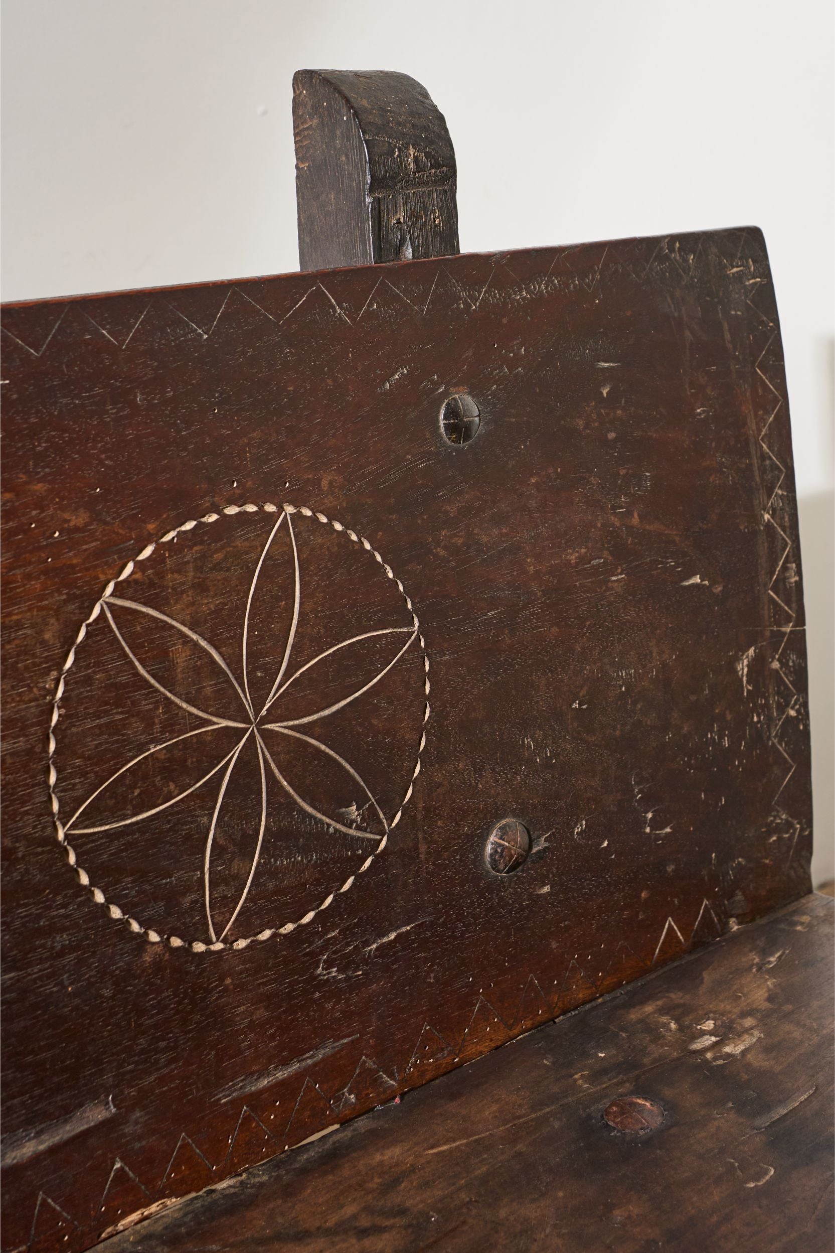 18th Century Spanish Chestnut bench - TallBoy Interiors