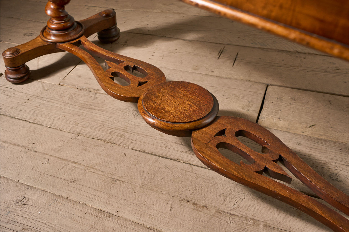 19th Century Victorian barley twist mahogany writing table - TallBoy Interiors