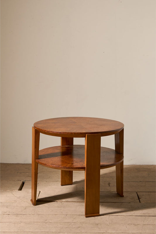 Art Deco Burr yew coffee table - TallBoy Interiors