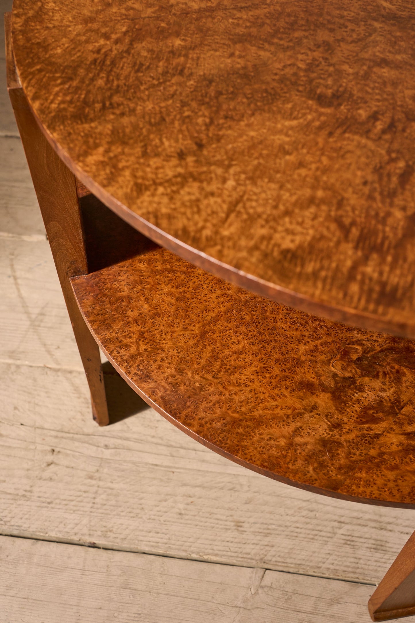 Art Deco Burr yew coffee table - TallBoy Interiors