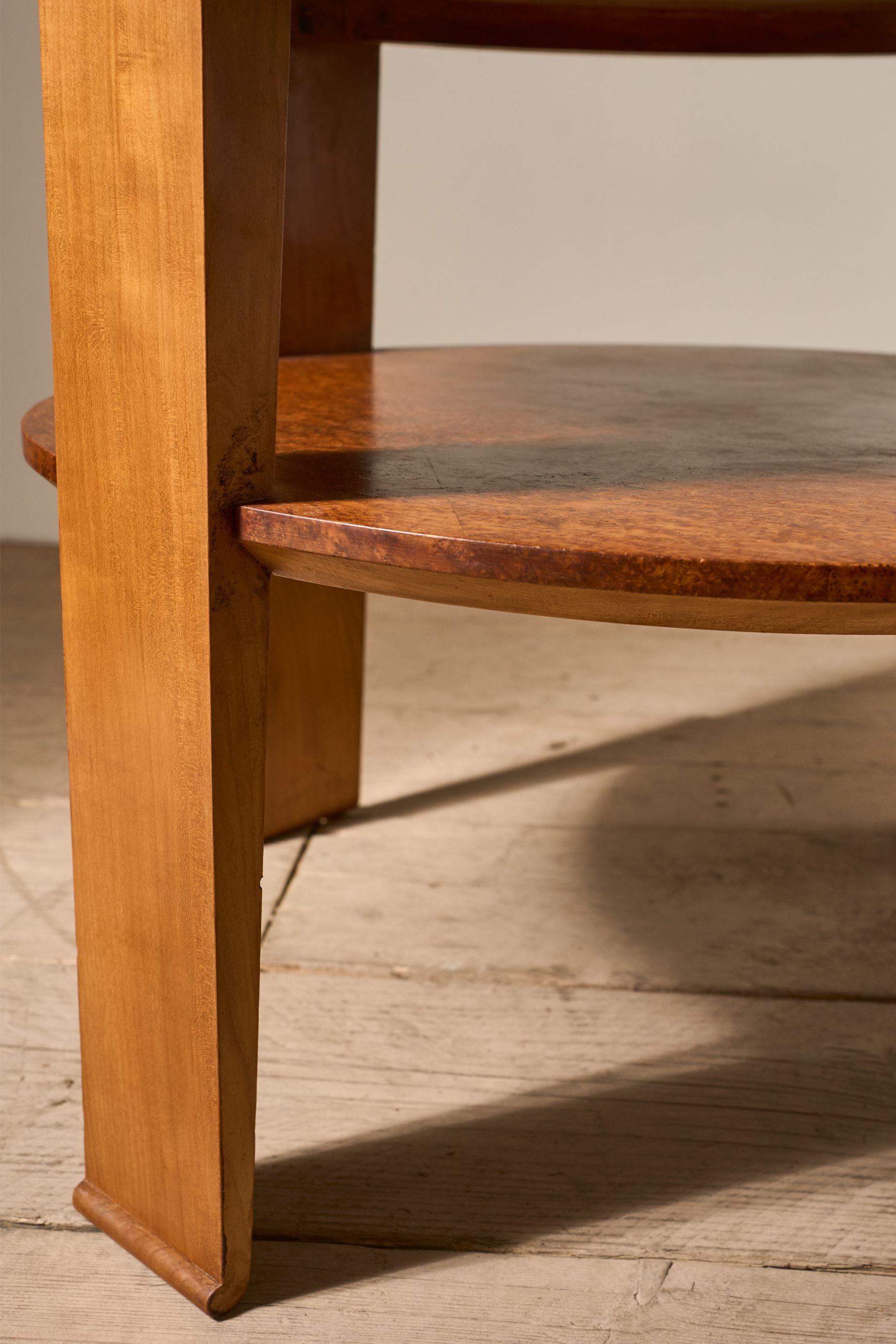 Art Deco Burr yew coffee table - TallBoy Interiors