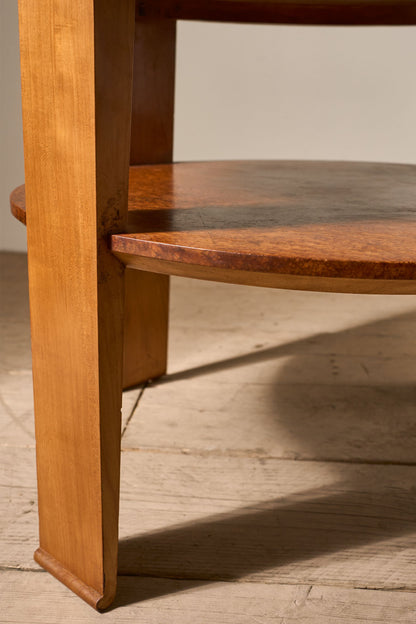 Art Deco Burr yew coffee table - TallBoy Interiors