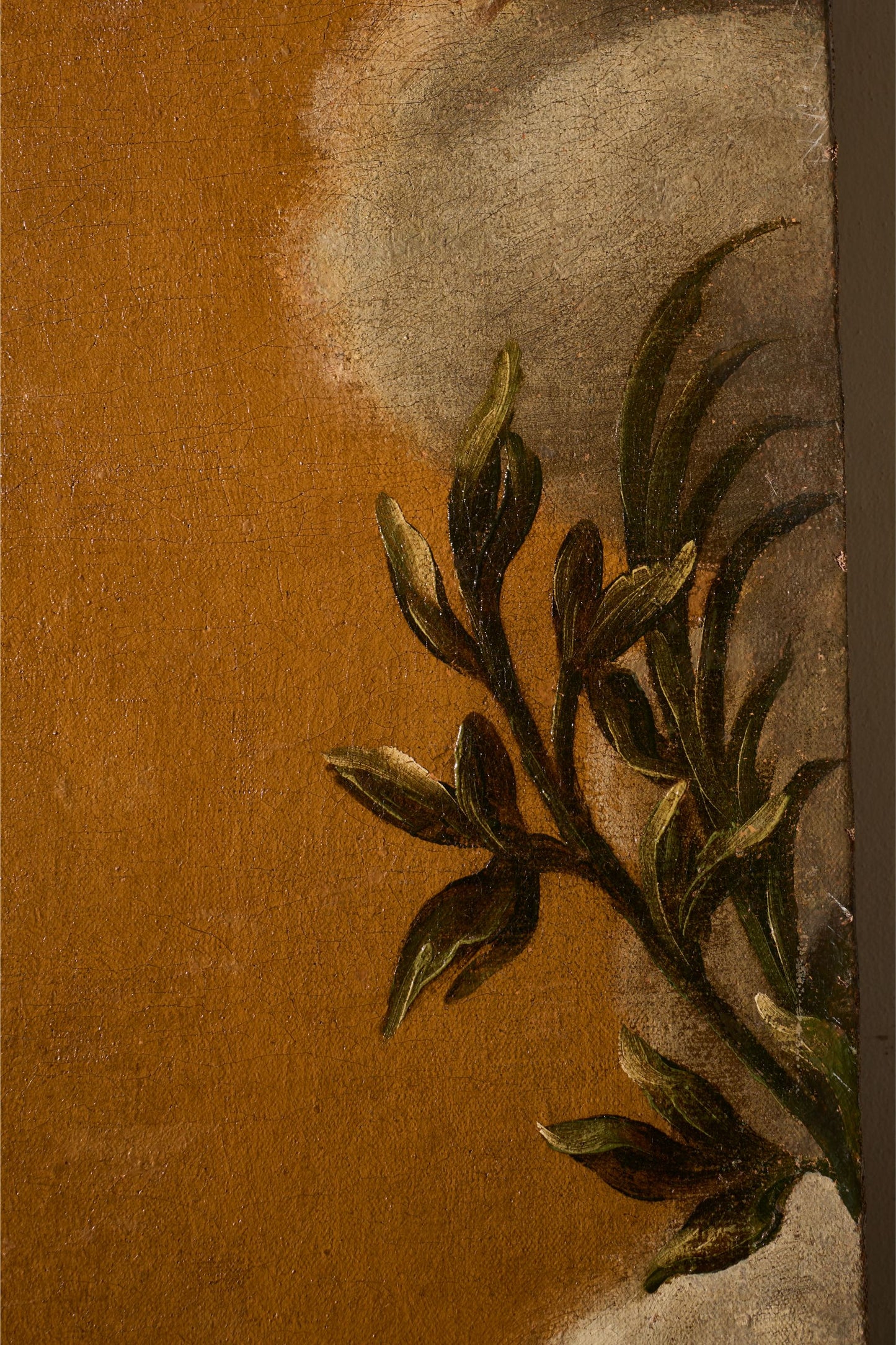 Very large 17th Century oil on canvas painting of the 'Immaculate conception' - TallBoy Interiors