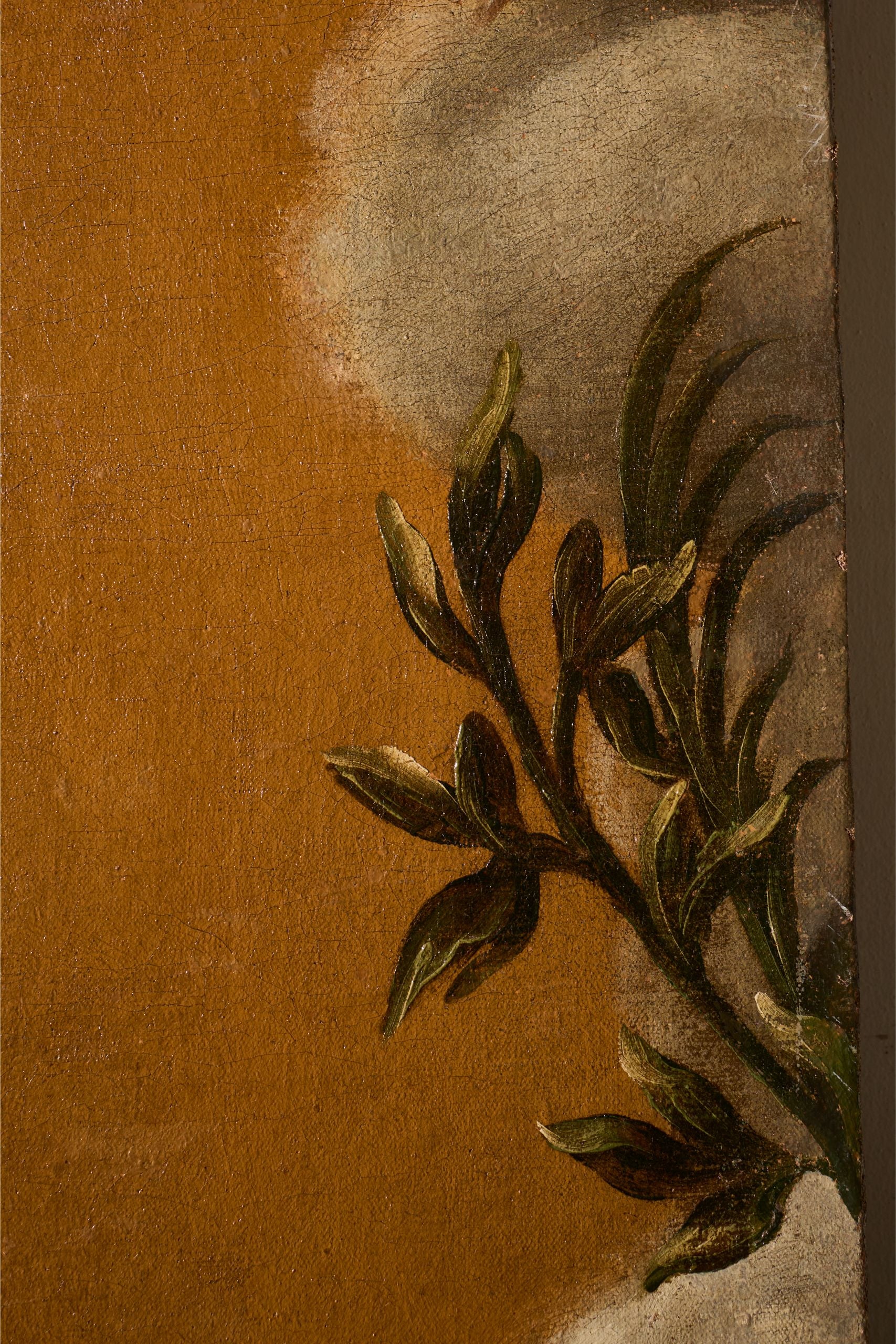 Very large 17th Century oil on canvas painting of the 'Immaculate conception' - TallBoy Interiors