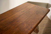 Early 20th century 2.5m Solid oak dining table - TallBoy Interiors