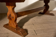 Early 20th century 2.5m Solid oak dining table - TallBoy Interiors