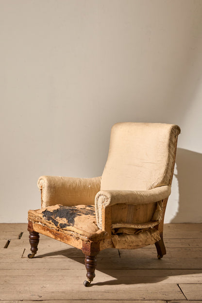 19th Century Howard style English country house armchair
