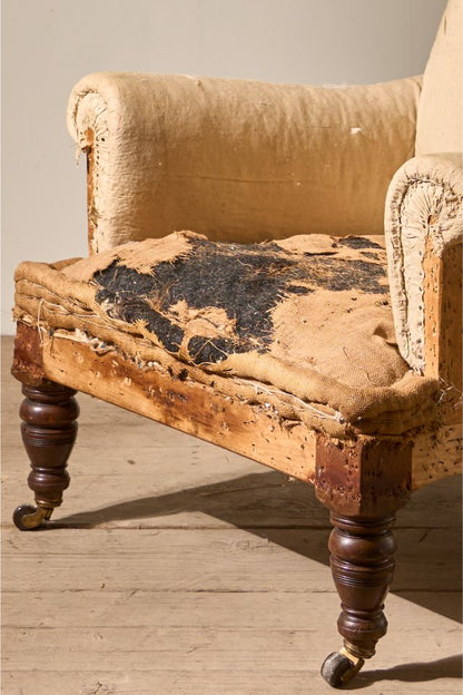 19th Century Howard style English country house armchair