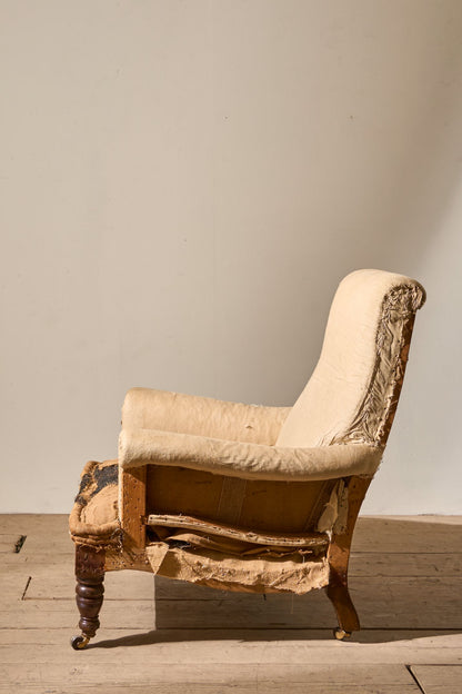 19th Century Howard style English country house armchair