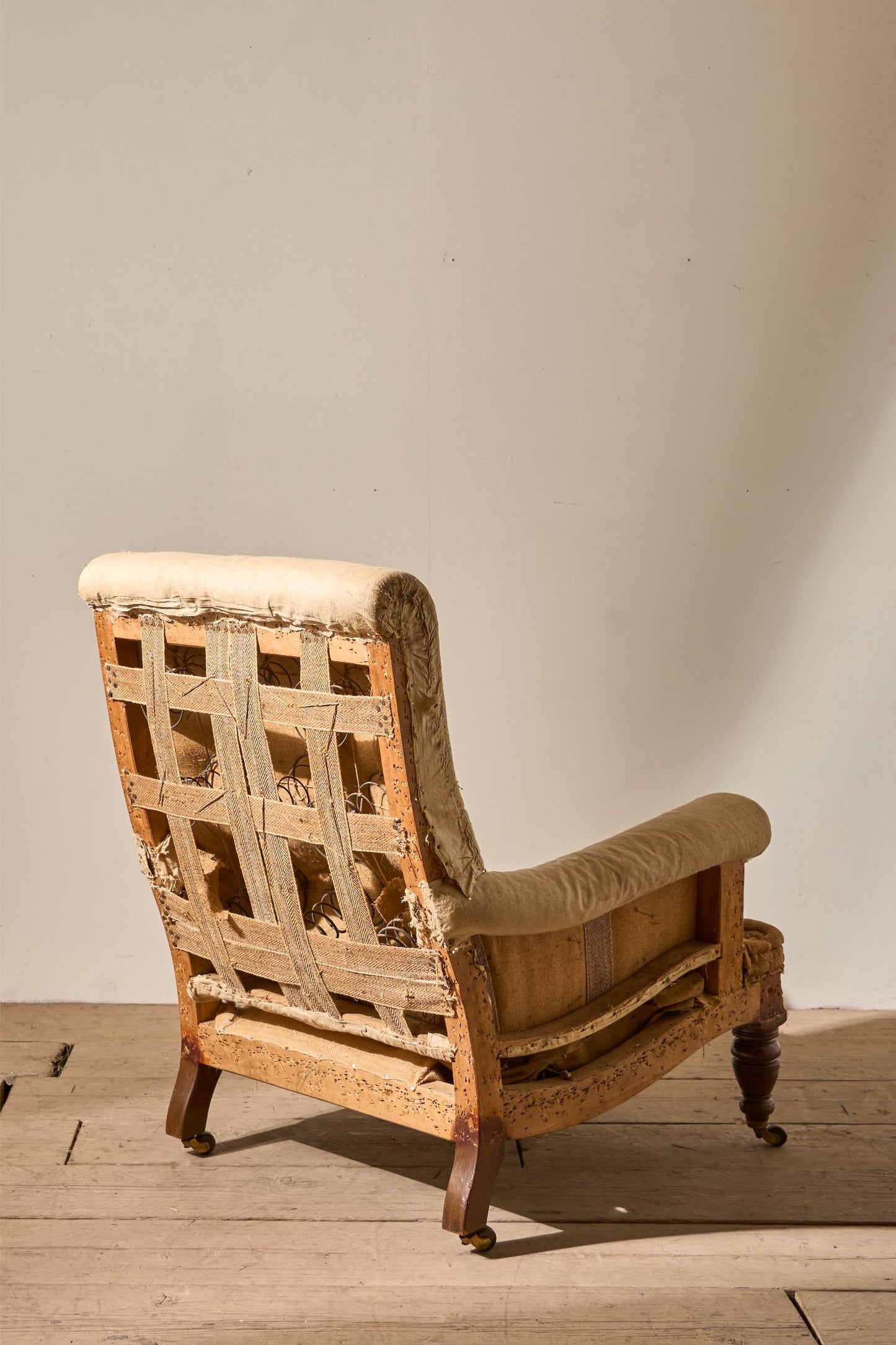 19th Century Howard style English country house armchair