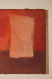 Mid 20th Century oil on canvas abstract painting - Red - TallBoy Interiors