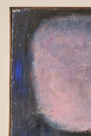 Mid 20th century oil on canvas abstract painting - Purple - TallBoy Interiors