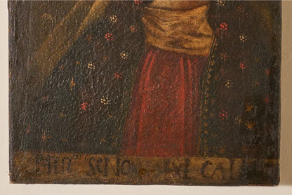 Small 17th Century Oil on canvas of Mary