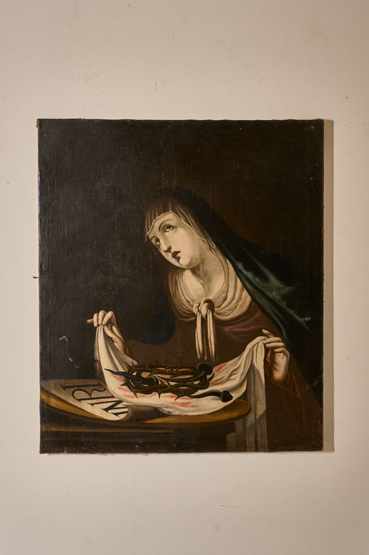 18th Century Spanish painting of Mary 'Passion of Christ'