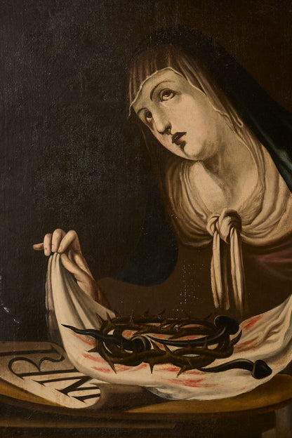 18th Century Spanish painting of Mary 'Passion of Christ'