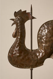 Early 20th century Copper cockerel weather vane - TallBoy Interiors