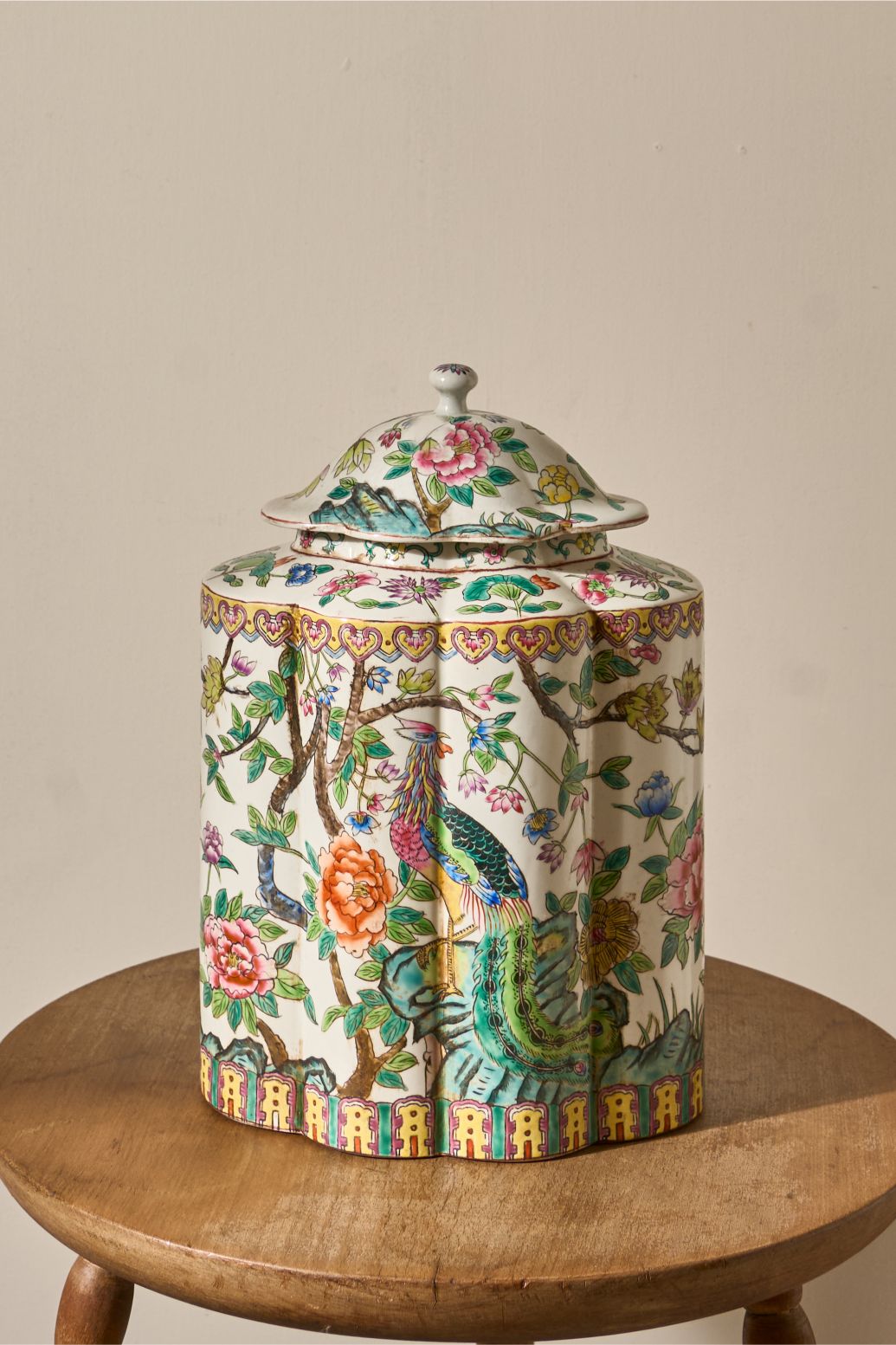 Early 20th century Famille rose Chinese porcelain Ginger jar - TallBoy Interiors