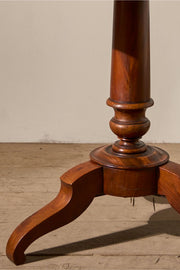 19th century Solid mahogany tilt top table - TallBoy Interiors