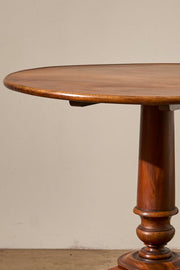19th century Solid mahogany tilt top table - TallBoy Interiors
