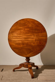 19th century Solid mahogany tilt top table - TallBoy Interiors