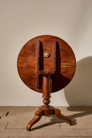 19th century Solid mahogany tilt top table - TallBoy Interiors