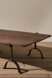 Large 18th century trestle coffee table - TallBoy Interiors