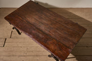Large 18th century trestle coffee table - TallBoy Interiors