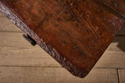 Large 18th century trestle coffee table - TallBoy Interiors