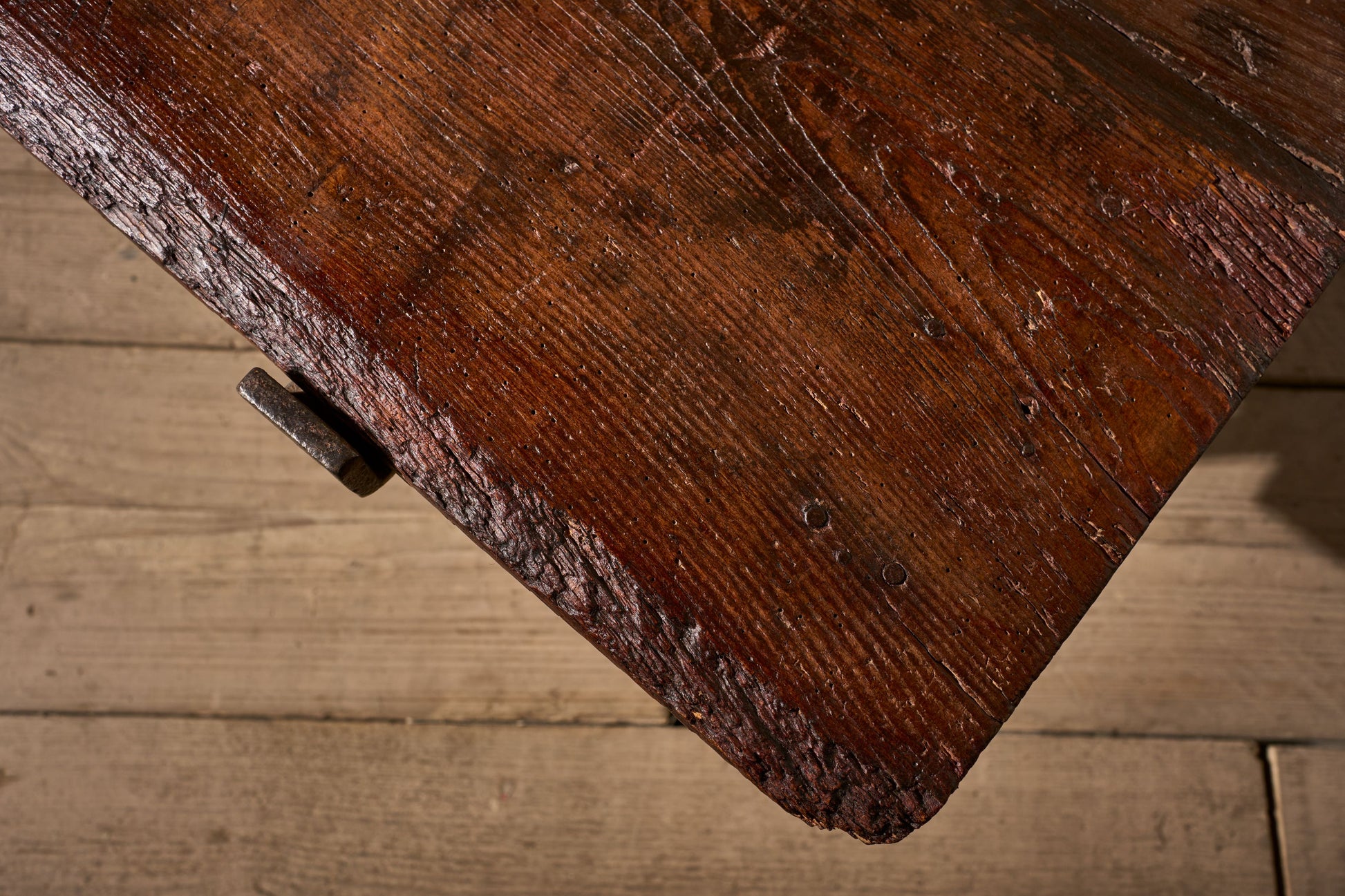 Large 18th century trestle coffee table - TallBoy Interiors