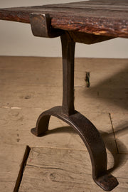 Large 18th century trestle coffee table - TallBoy Interiors