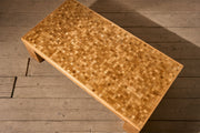 Mid 20th century parquetry oak coffee table - TallBoy Interiors