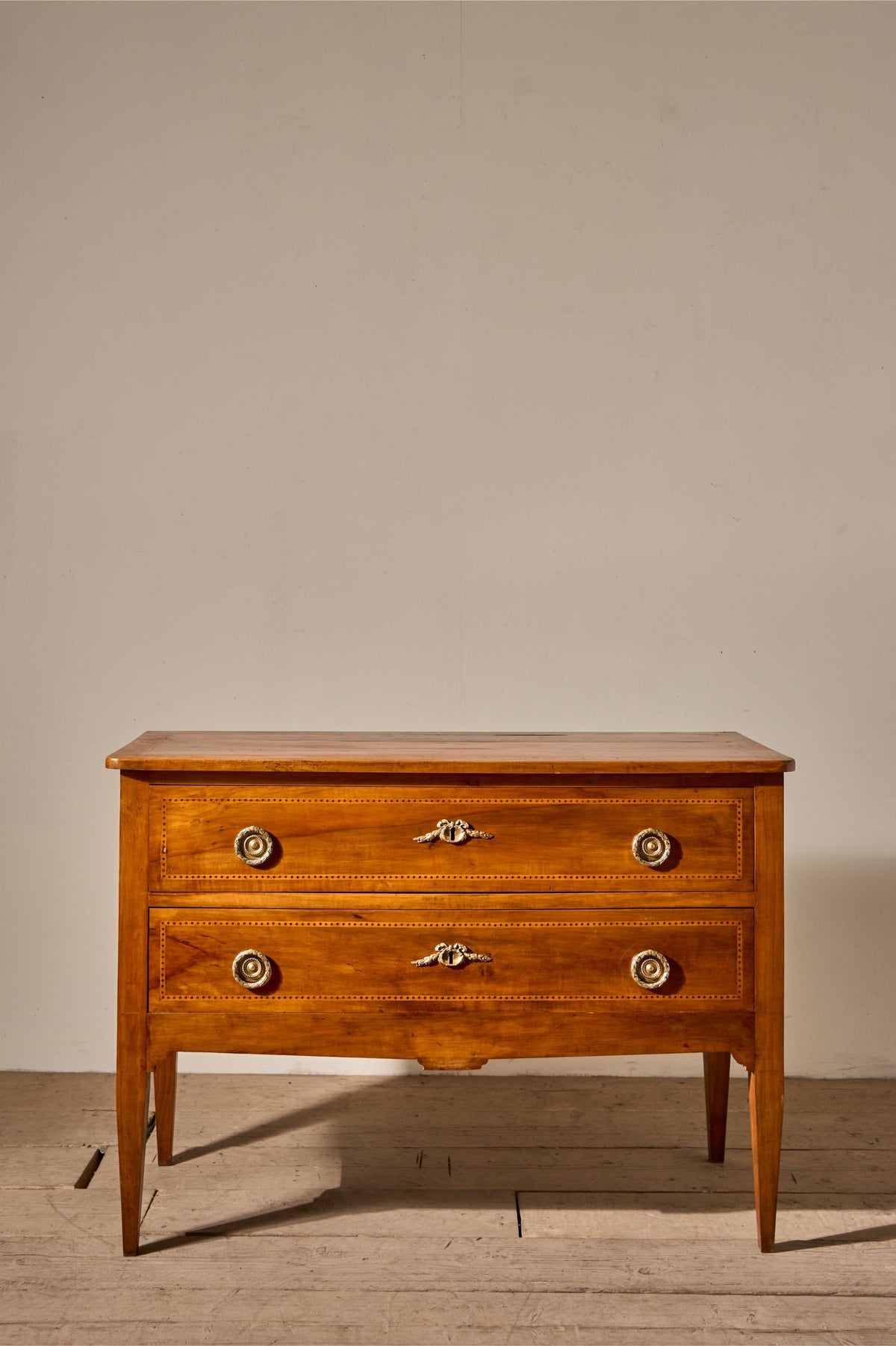 Unusual 19th century Cherrywood chest of drawers - TallBoy Interiors