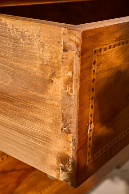 Unusual 19th century Cherrywood chest of drawers
