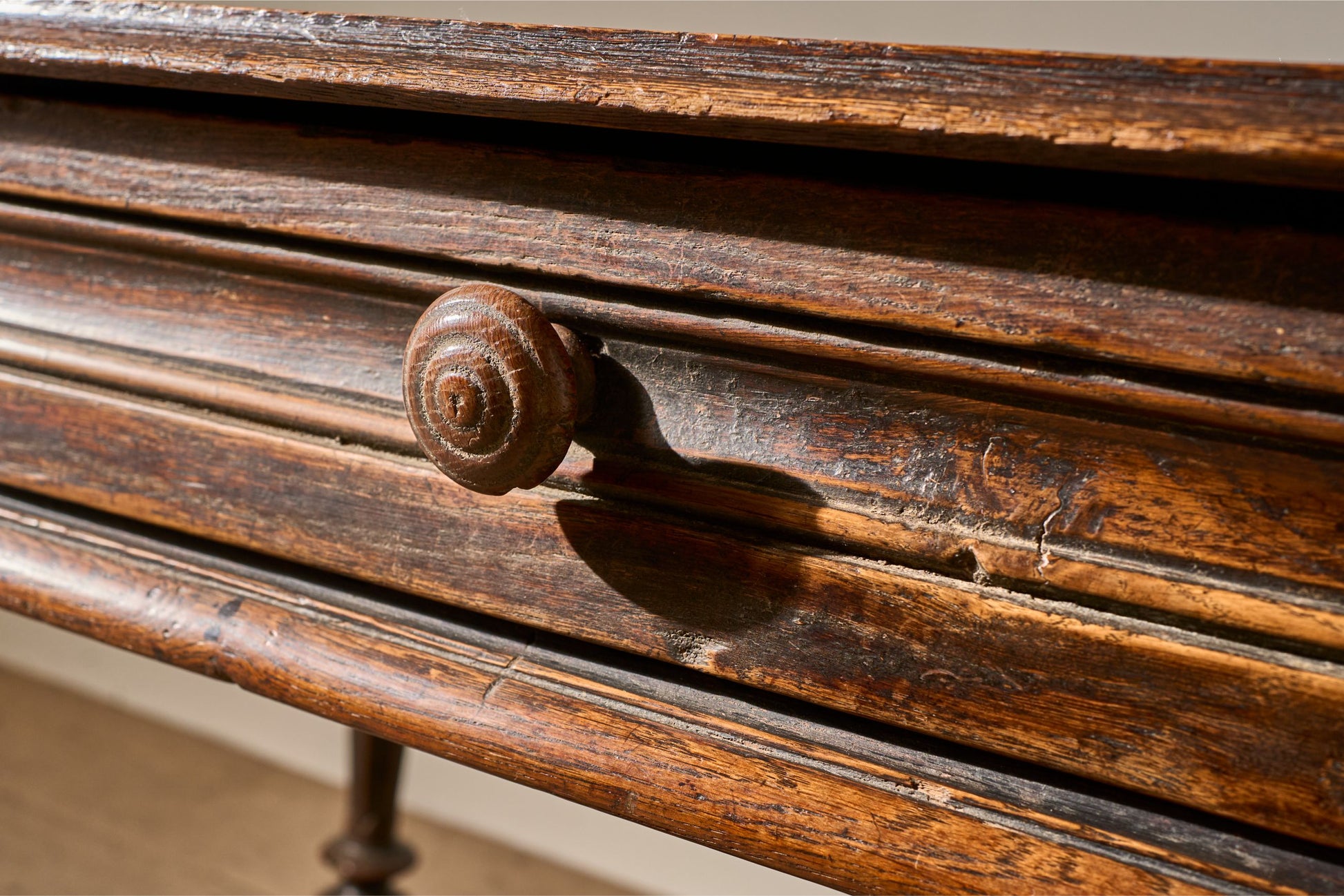 19th century French oak side table - TallBoy Interiors