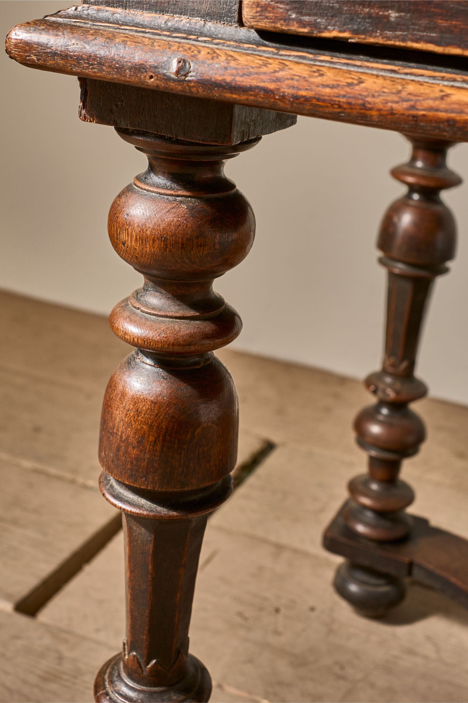 19th century French oak side table - TallBoy Interiors