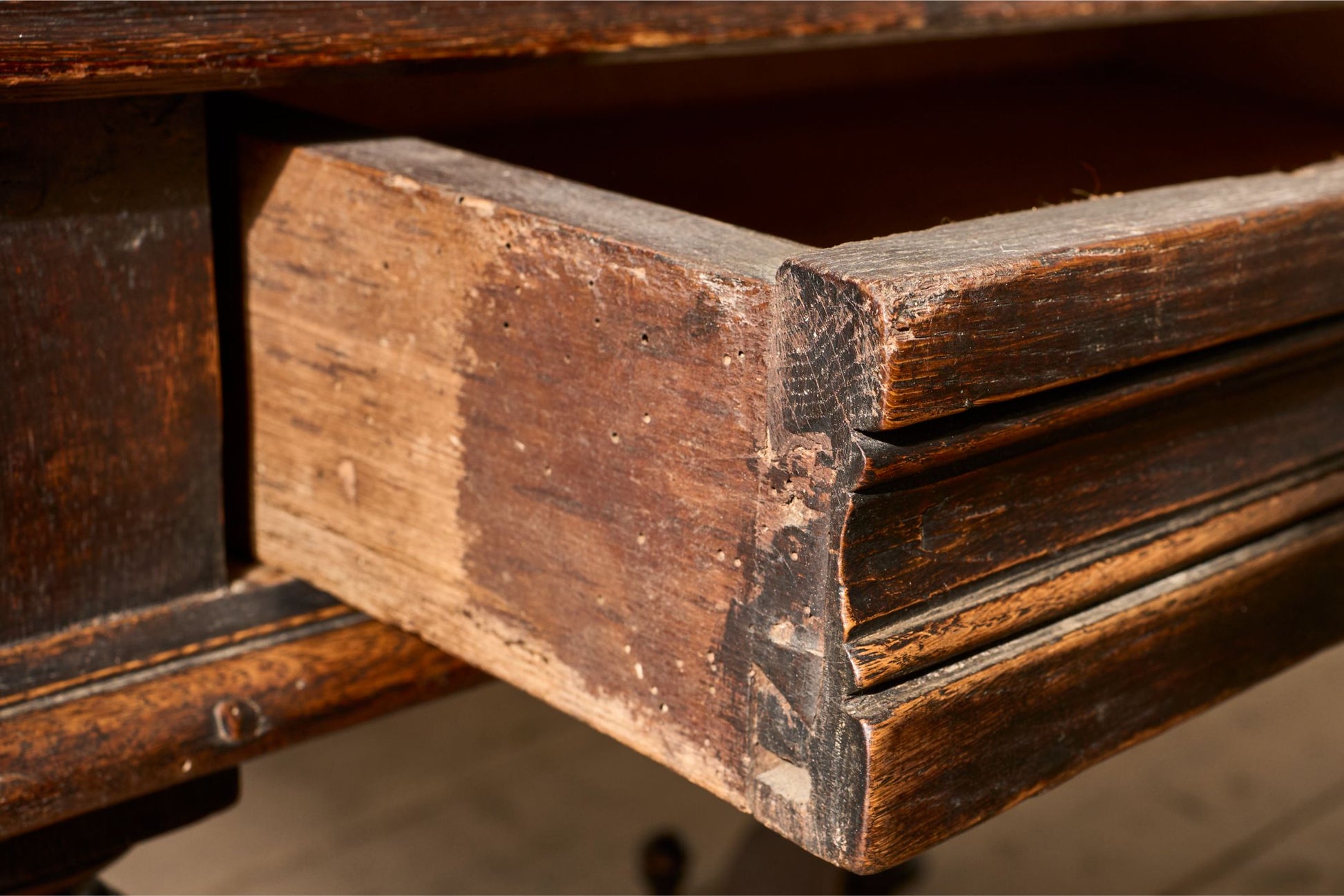 19th century French oak side table - TallBoy Interiors