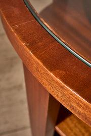 Art Deco teak and glass two tiered coffee table - TallBoy Interiors