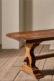 c.1900 3m solid oak farmhouse table - TallBoy Interiors