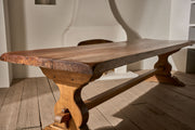 c.1900 3m solid oak farmhouse table - TallBoy Interiors