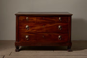 19th Century Mahogany paw footed chest of drawers - TallBoy Interiors
