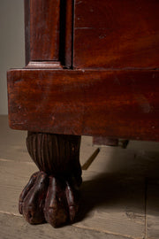 19th Century Mahogany paw footed chest of drawers - TallBoy Interiors