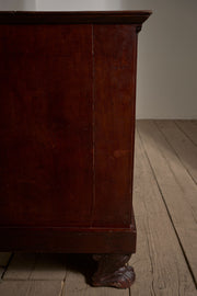 19th Century Mahogany paw footed chest of drawers - TallBoy Interiors