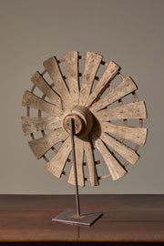 19th Century mounted Indian silk spinning wheel - No2 - TallBoy Interiors