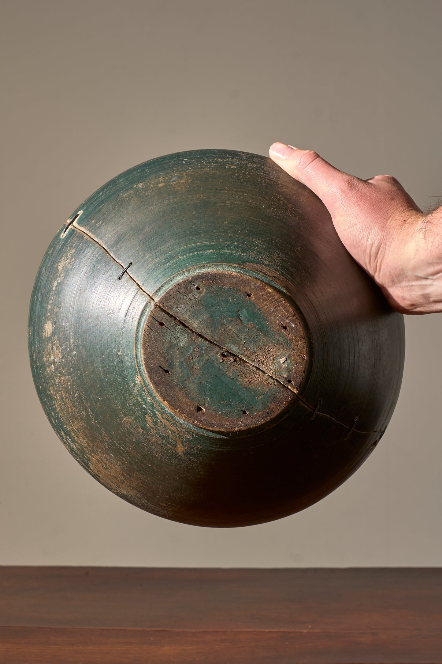 18th Century original painted Swedish bowl - No1