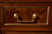 19th Century Mahogany and grey marble French chest of drawers - TallBoy Interiors