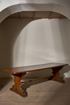 19th Century 2 planked oak refectory table - TallBoy Interiors