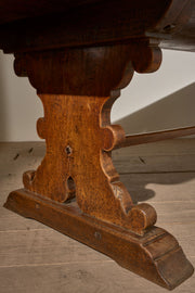19th Century 2 planked oak refectory table - TallBoy Interiors