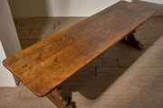 19th Century 2 planked oak refectory table - TallBoy Interiors